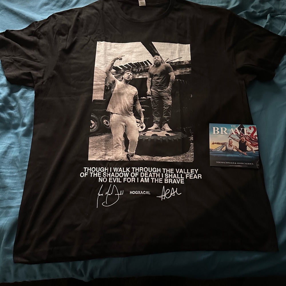 Tom Macdonald & Adam Calhoun Brave 2 T shirt and CD